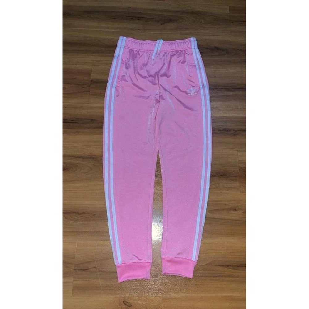 Girls NWOT Adidas 3 Stripes Drawstring Athletic Performance Jogger‎ Pants